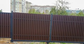 Купить распашные ворота из штакетника Воткинск, цена от 2753 руб.