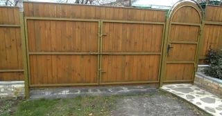 Купить распашные ворота деревянные Воткинск, цена от 2753 руб.